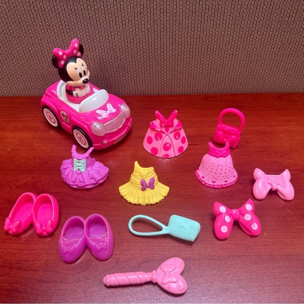 Disney Mattel Minnie Mouse Bow-Tique Dress Up Doll Snap N’ Style Mix N Match Lot